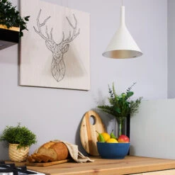 Taklampe Design Pendel White -Hygge Hjem Butikk 540905 03