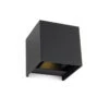 Vegglampe Design Cube Black -Hygge Hjem Butikk 540930