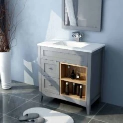 Servantskap Aurora, 80 Cm, Antrasitt