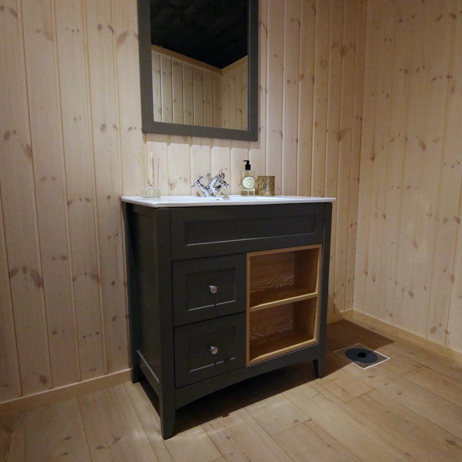 Servantskap Aurora, 80 Cm, Antrasitt 4 Servantskap Aurora, 80 Cm, Antrasitt - Bilde 2