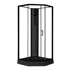 Dusjkabinett Elsa Black - 90 X 90 X 205 Cm