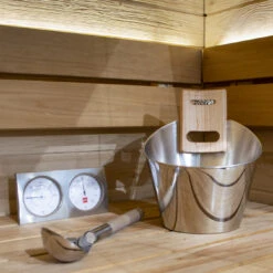 Gaveeske Badstuutstyr - Rustfritt Stål -Hygge Hjem Butikk 675270 4