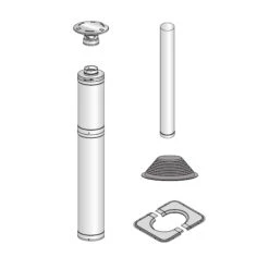 Stålpipe Harvia - Komplett Pakke, Rustfri 5 Stålpipe Harvia - Komplett Pakke, Rustfri -Hygge Hjem Butikk 675299 1