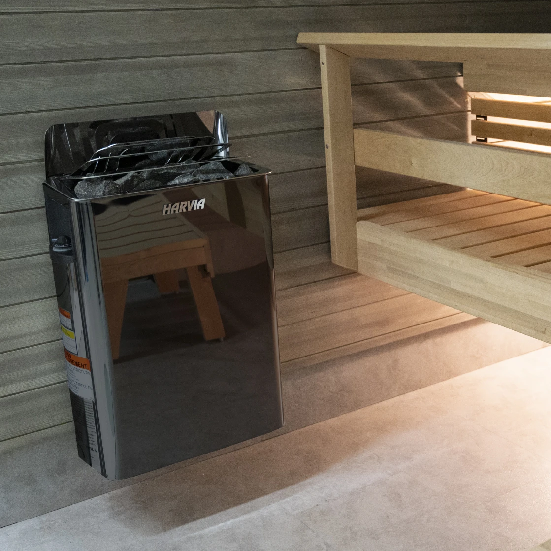 Badstuovn Harvia The Wall Black 4,5 KW 4 Badstuovn Harvia The Wall Black 4,5 KW - Bilde 2