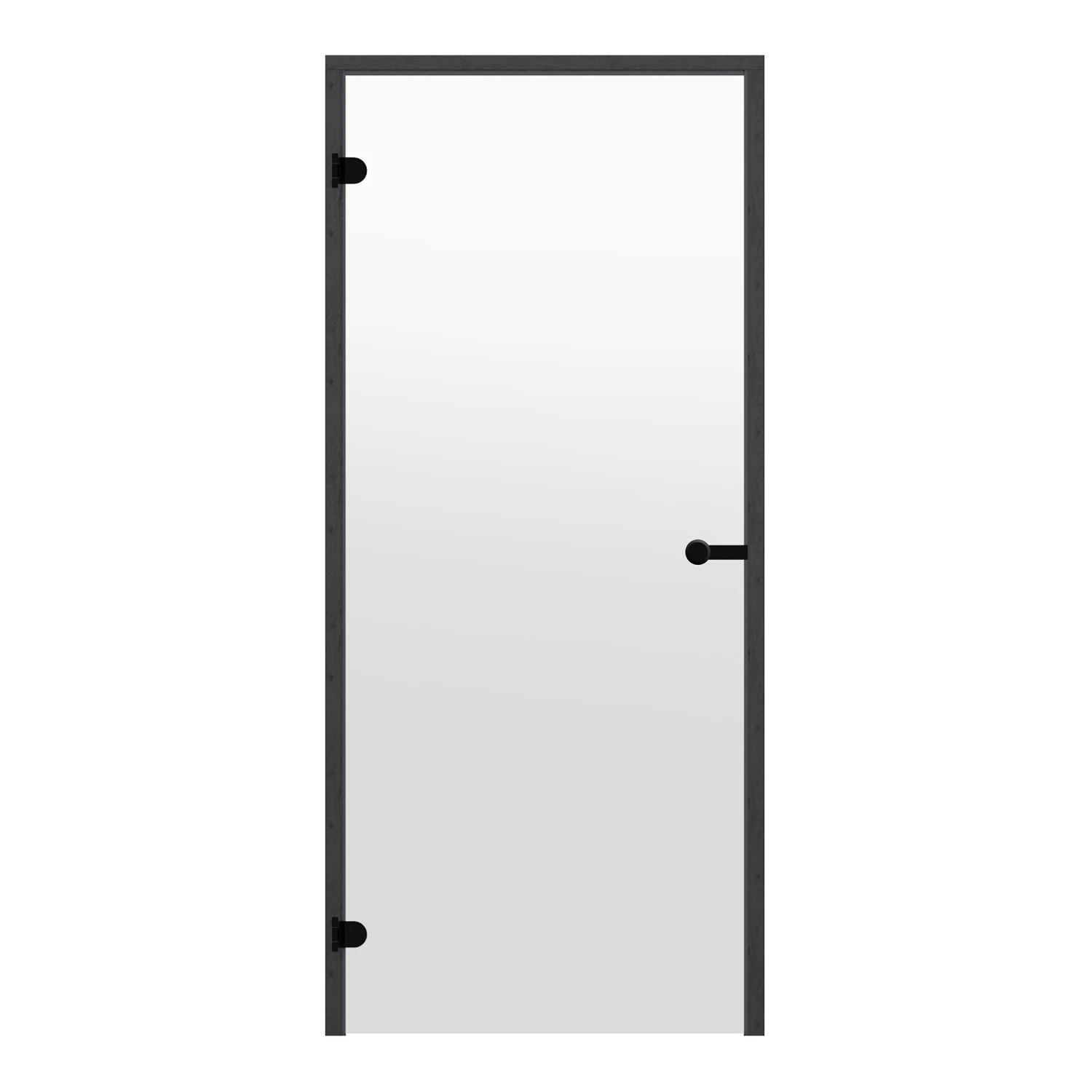 Badstudør Harvia Black Line - Klart Glass 3 Badstudør Harvia Black Line - Klart Glass