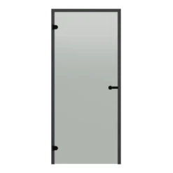 Badstudør Harvia Black Line Frostet Glass, Satin