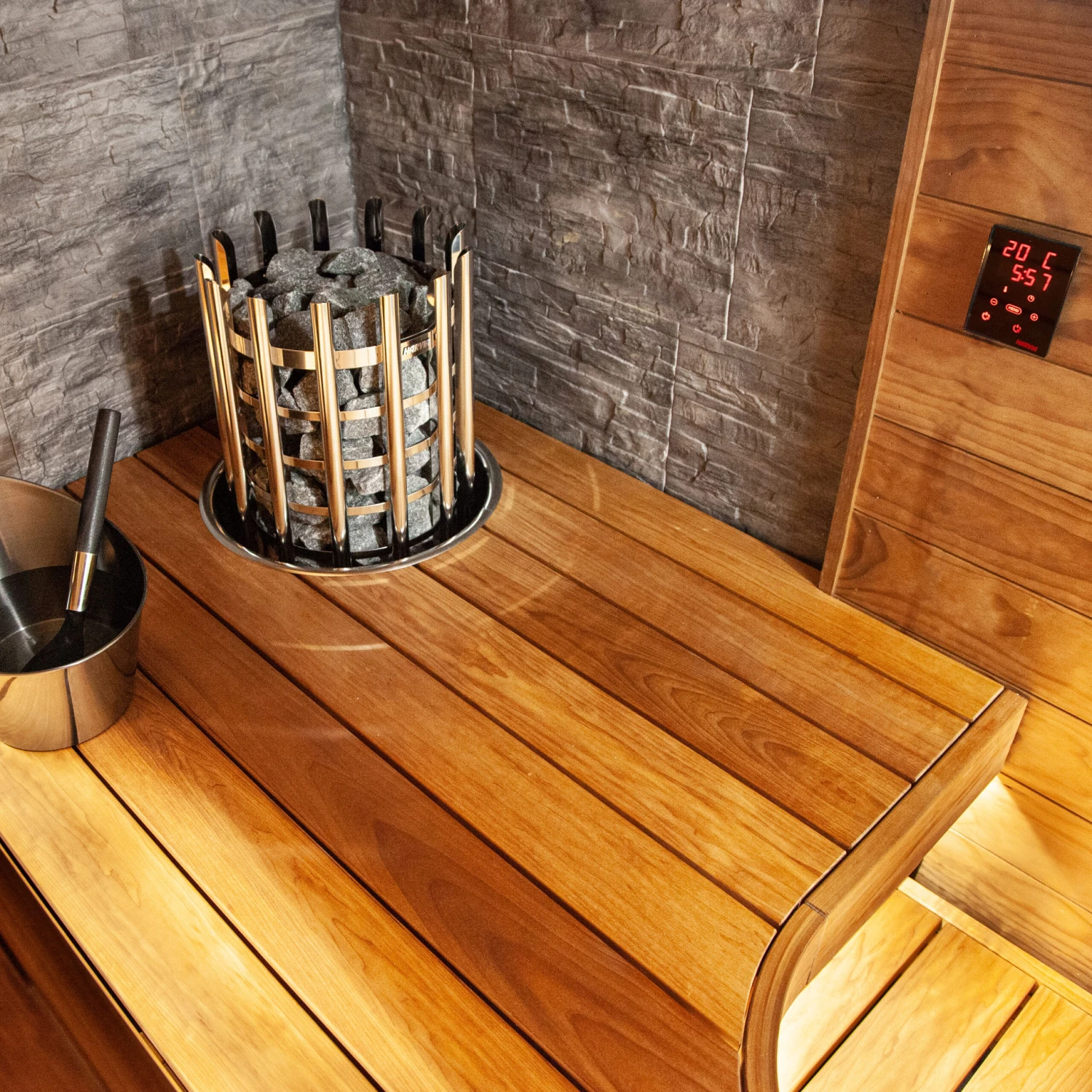 Badstuovn Harvia Glow 9 KW XE 4 Badstuovn Harvia Glow 9 KW XE - Bilde 2